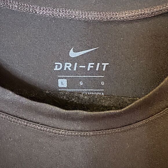 NIKE Sleeveless Logo Tank Black Women’s Size Large - Picture 7 of 8